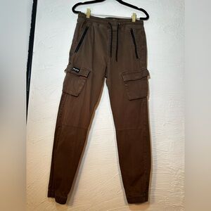 Hollister Men's Dark Brown Cargo Pants